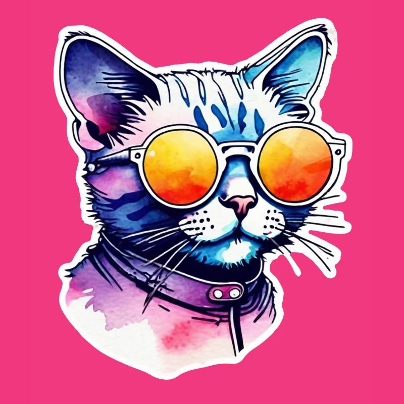 Katze oder Kätzchen - Niedlich - Sonnenbrille