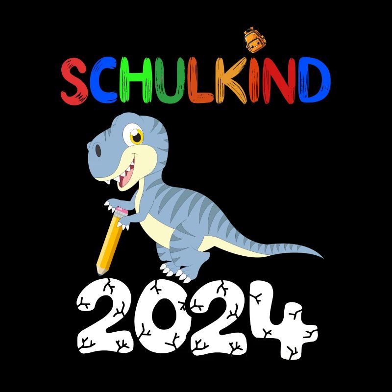 Schulkind Einschulungs Dino 2024 Erstklässler