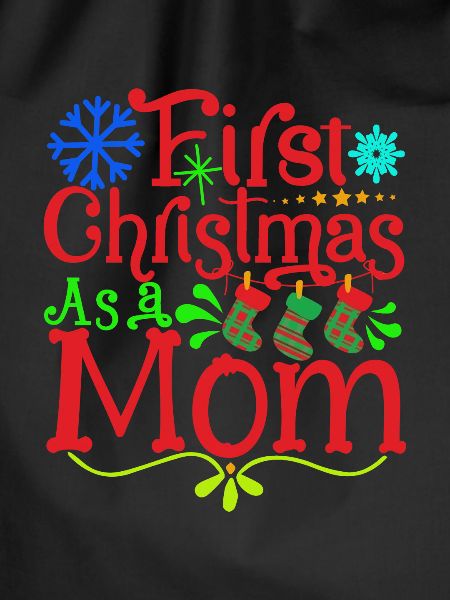 Erstes Weihnachten - Junge Mama