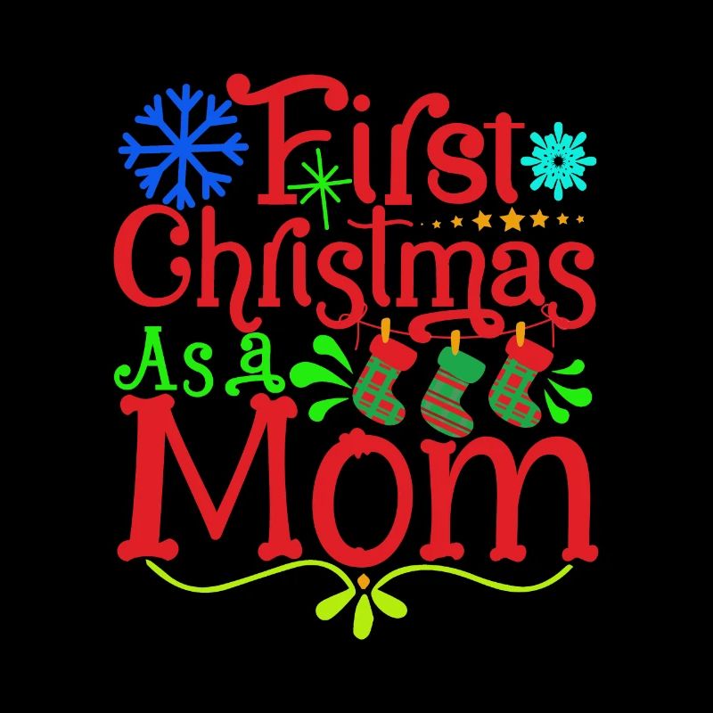 First Christmas - Young Mom