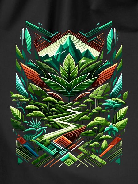 Abstract Ayahuasca Rainforest