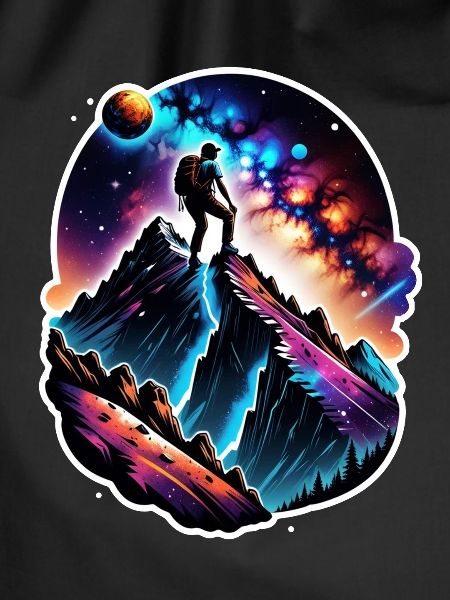 Climbing - Moon - Space