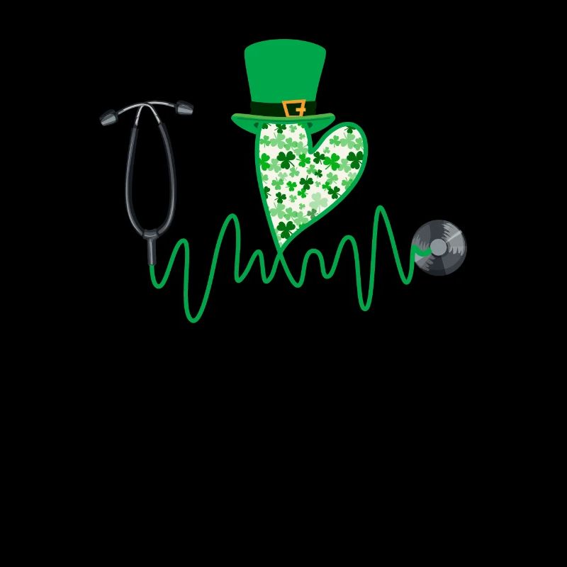 Stéthoscope de la Saint-Patrick de l’infirmière