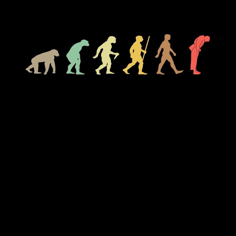 Vintage Judo Retro Kampfkunst Evolution