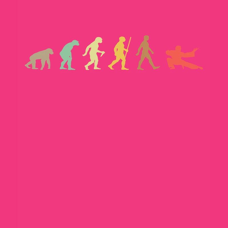 Vintage Judo Retro Kampfkunst Evolution