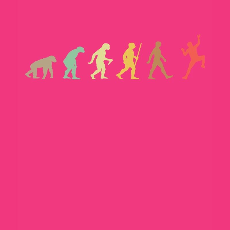 Climbing Retro Rock Climbing Evolution Climber