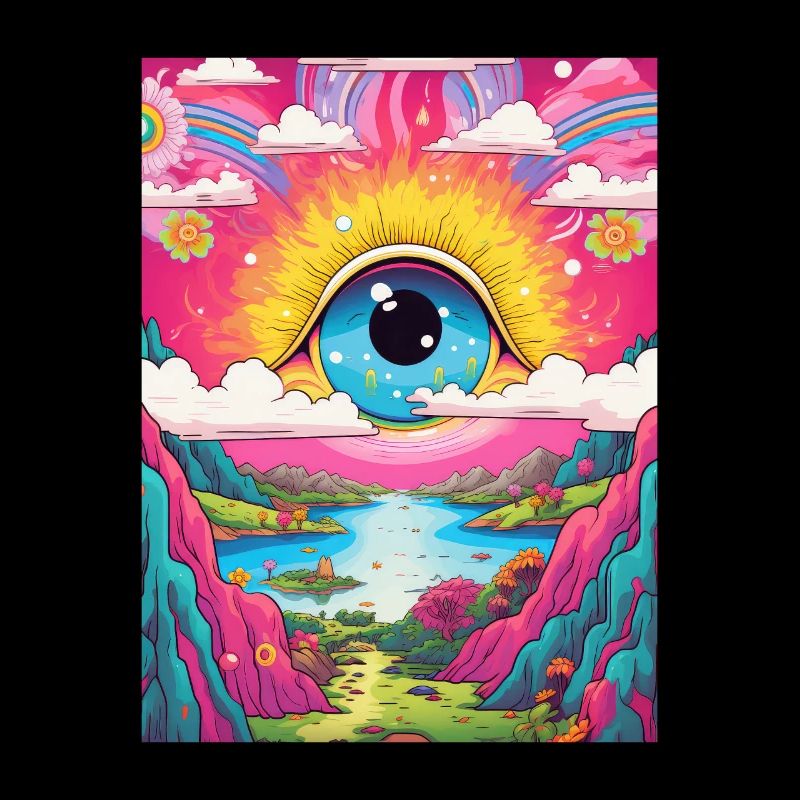 Psychédélique Abstrait LSD Hippie Trippy Errance