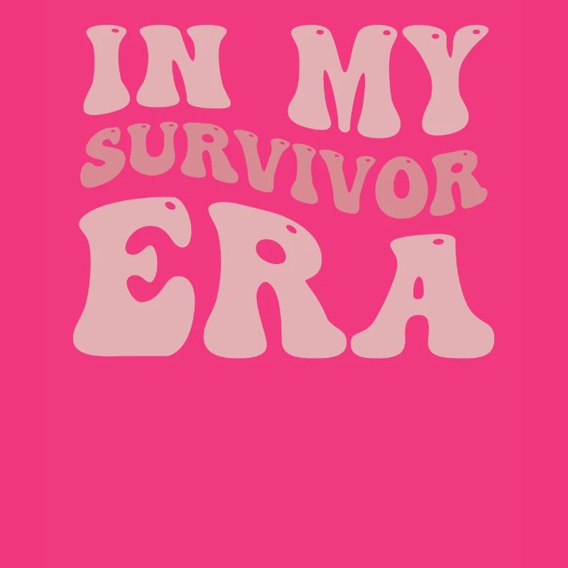 Dans mon ère de survivant Cancer Groovy Ondulé Rétro