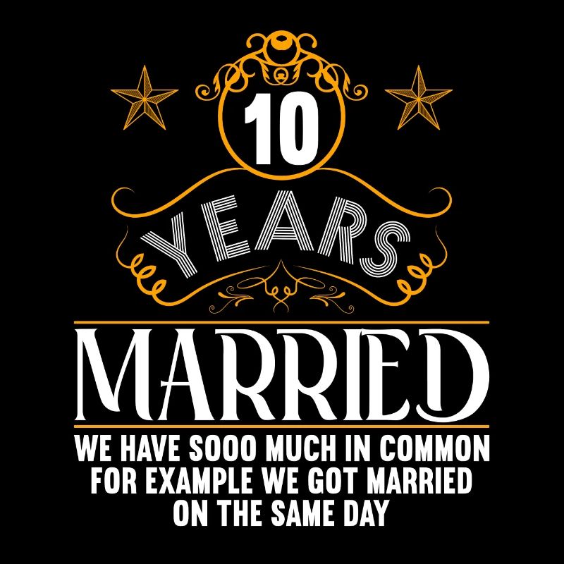 Nous avons beaucoup en commun 10e anniversaire de mariage