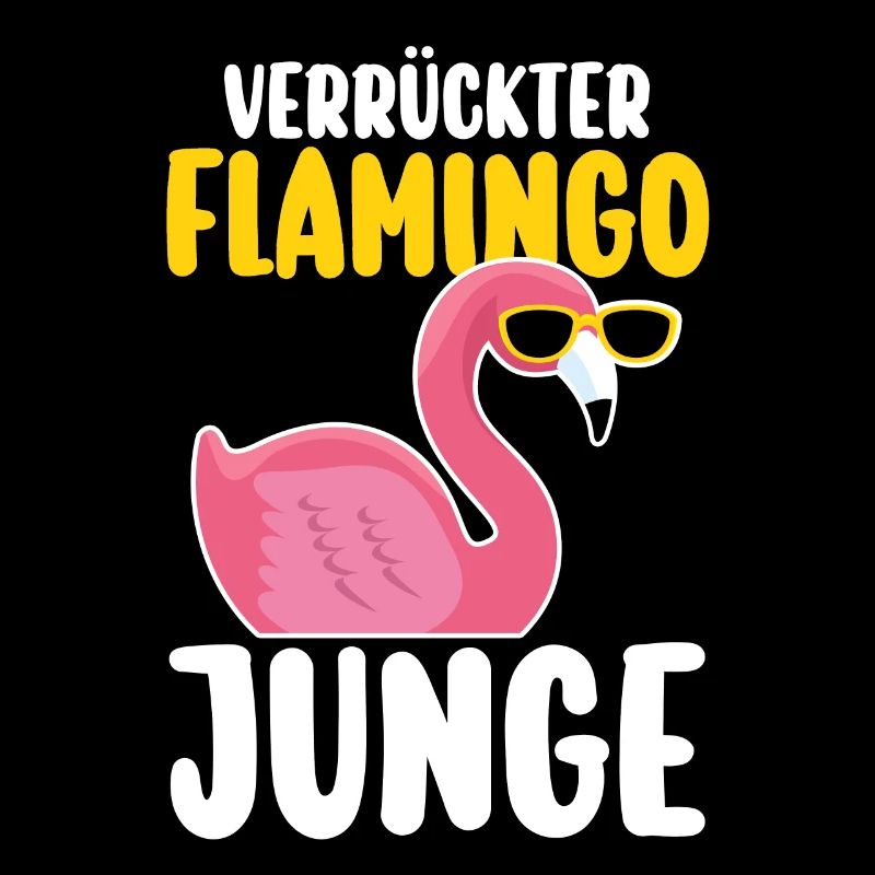 Verrückter Flamingo Junge