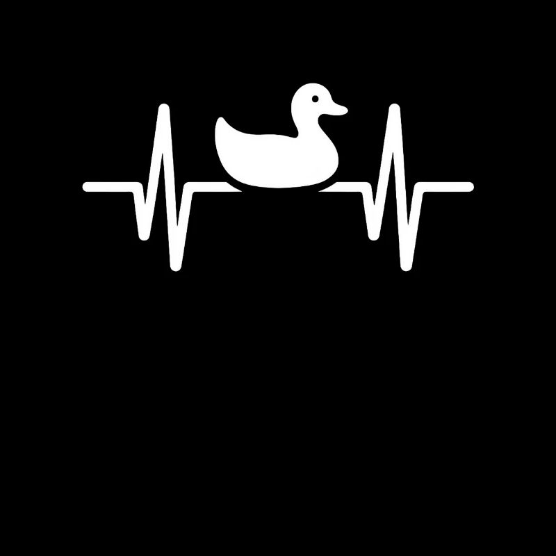 Funny Duck Heart Rate Gift