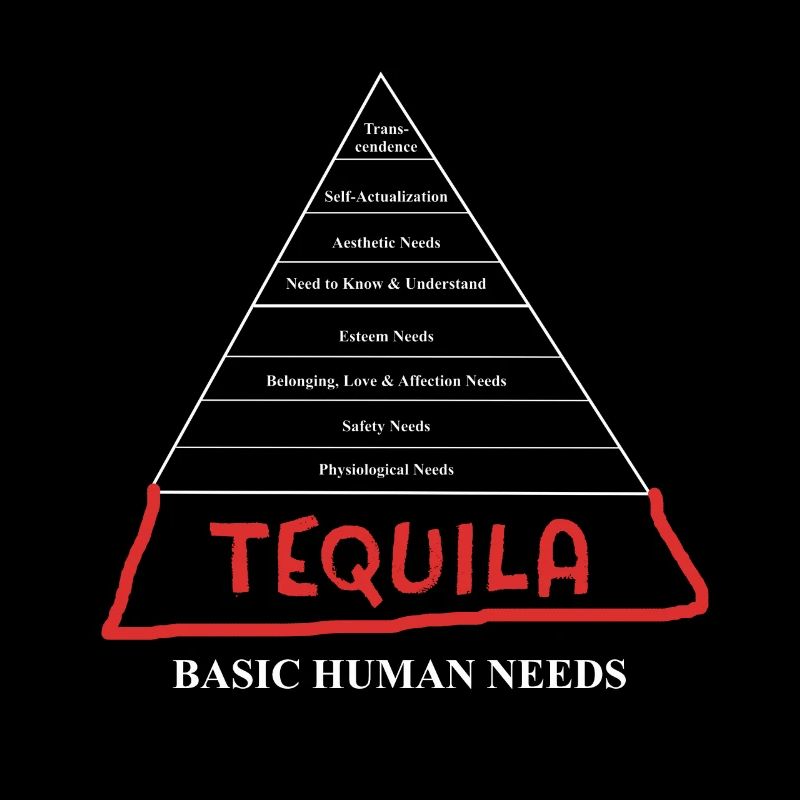 Tequila Basic Human Needs Pyramid Jeu de mots mexicain