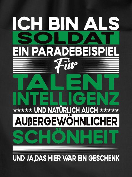 Soldat Bescheiden - Lustiger Spruch