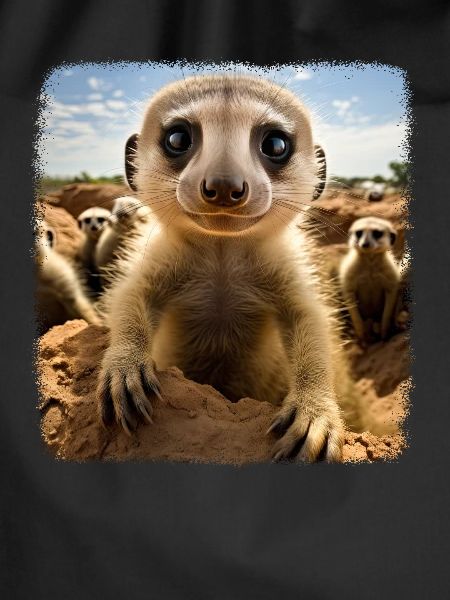 Meerkat realistic Erdmännchen