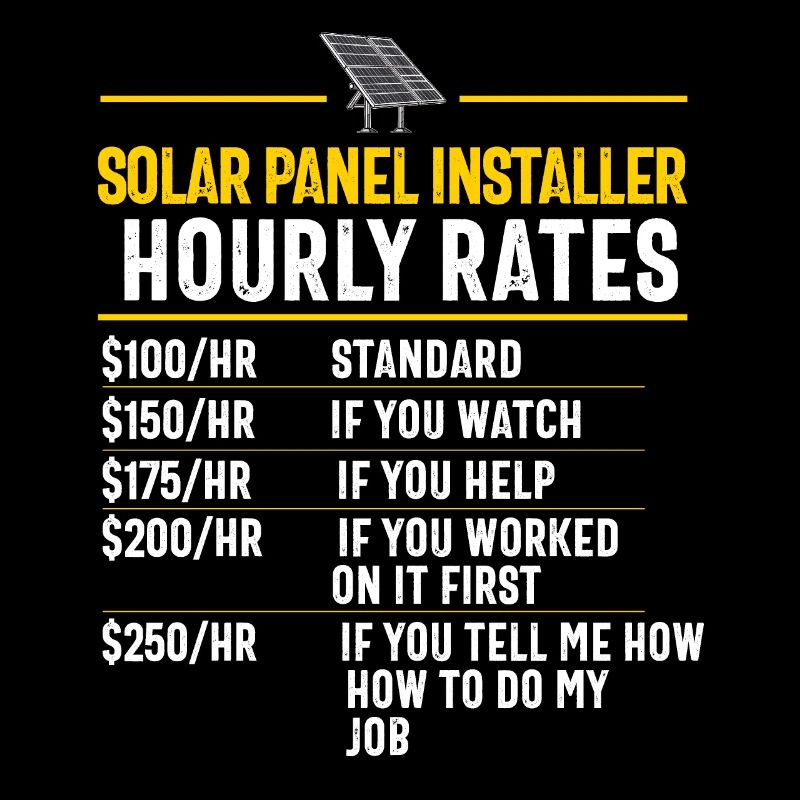 Solarpanel-Installateur Techniker Männer Erneuerbar