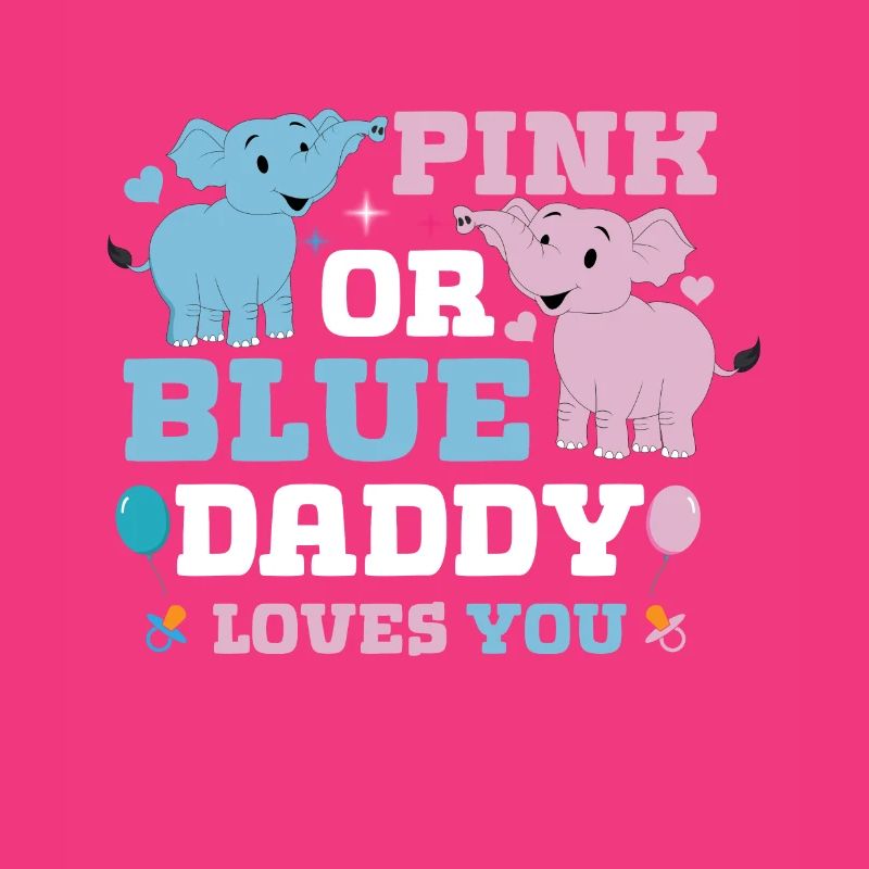 Pink Oder Blue Daddy Liebt Dich Geschlecht