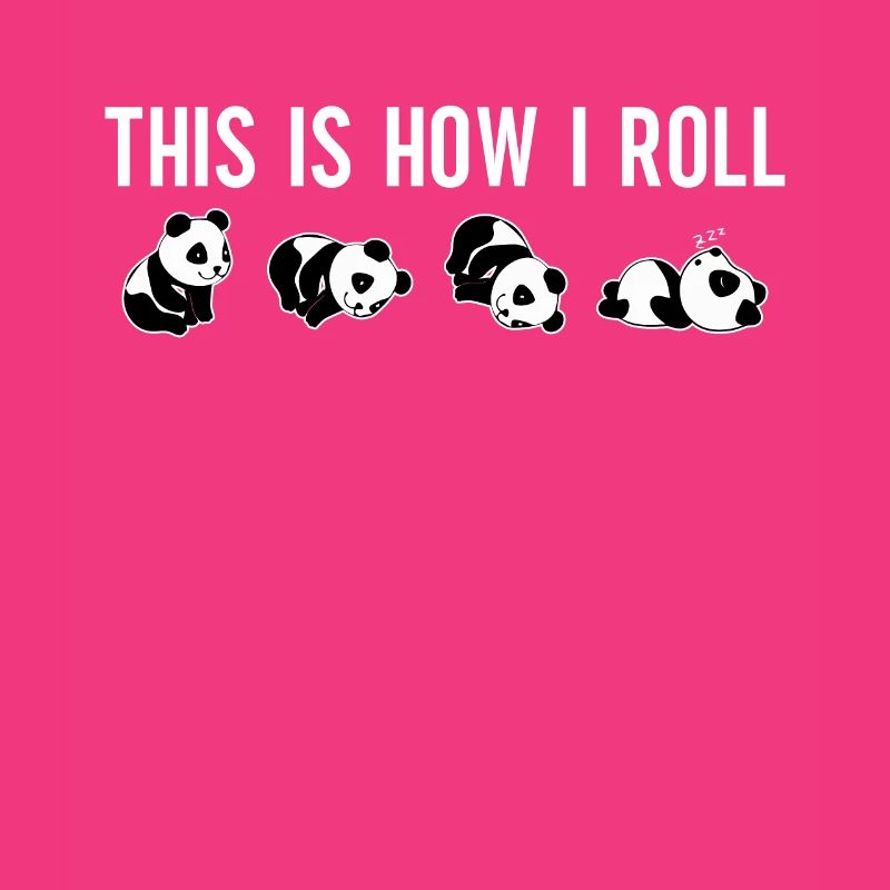 C'est comme ça que je roule un joli panda ours