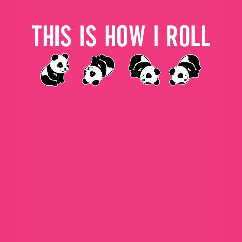 C'est comme ça que je roule un joli panda ours