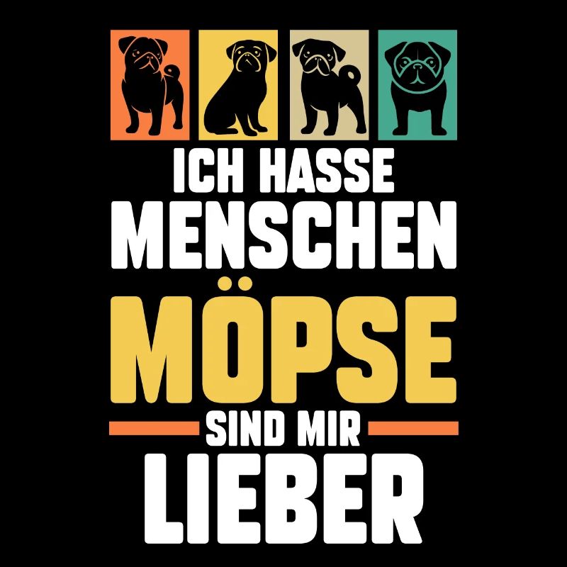 Mopsmama Hundemama Hund Mops