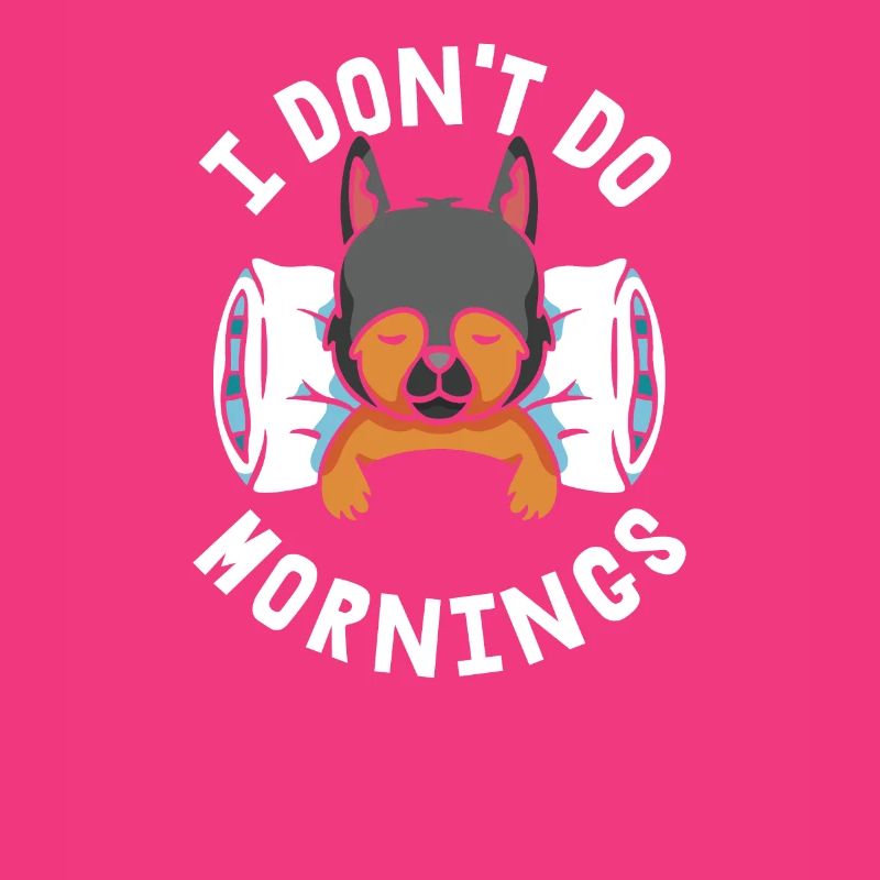 Schäferhund Lustig I Dont Do Mornings
