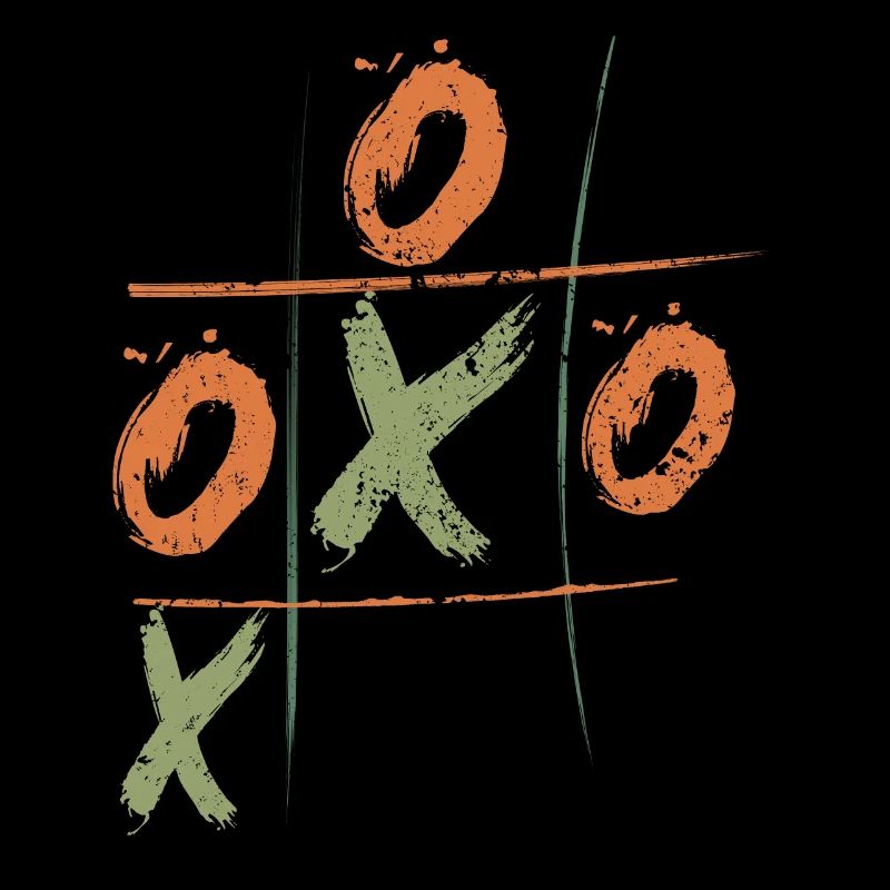 Tic-tac-toe Sketch: Hand Drawn Game