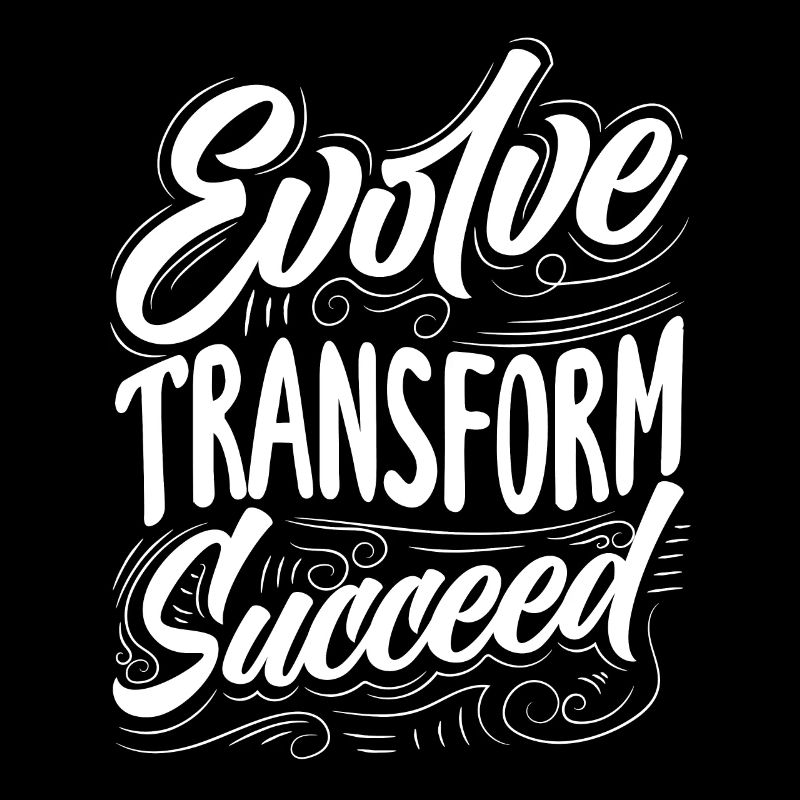 Evolve Transform Succeed Inspirational Quote