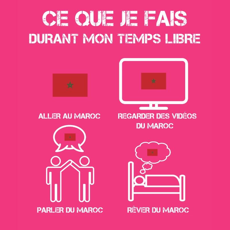 temps libre maroc drapeau