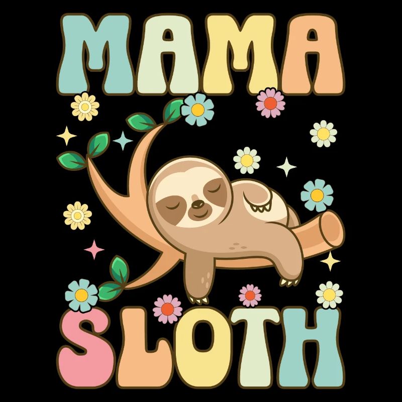 Groovy Sloth Mom