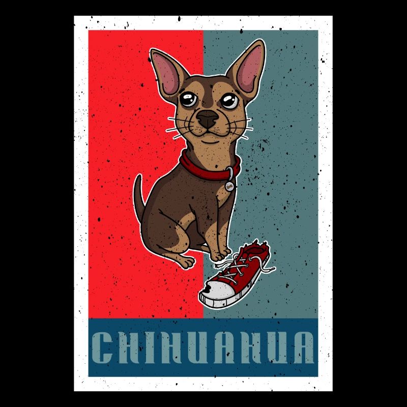 Sneaker Chihuahua Retro Dog