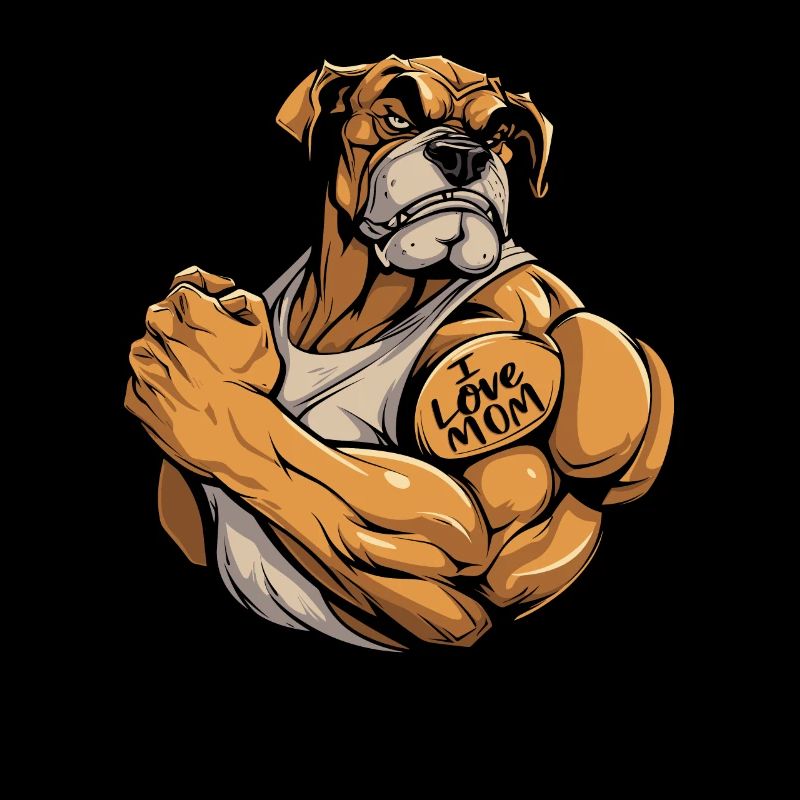 Bouledogue que j’aime maman
