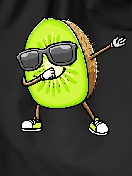 Dancing Kiwi with sunglasses