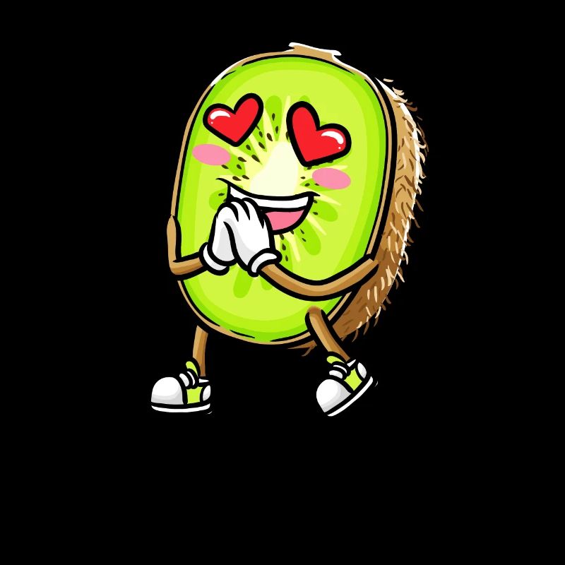 Kiwi Fruit Kawaii Emoticon