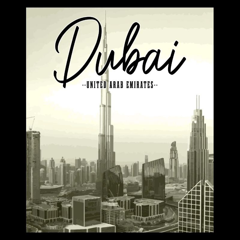 Dubai Skyline UAE Souvenir