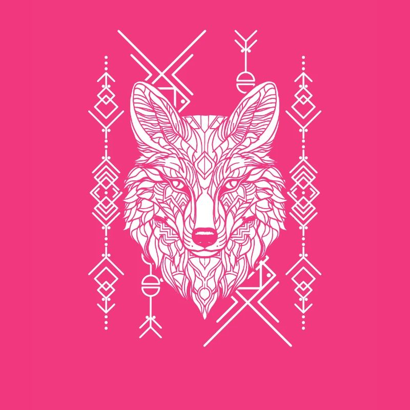 Wolf Geometric Polygon Wolf