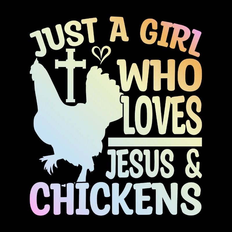 Jesus And Chickens Farmer Lover Farmer