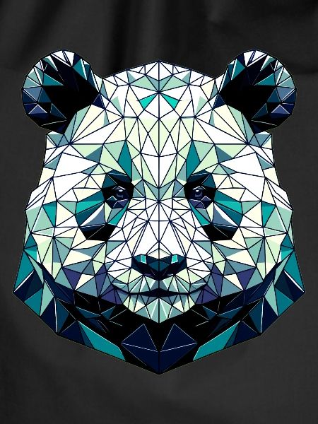 Panda in polygon representation