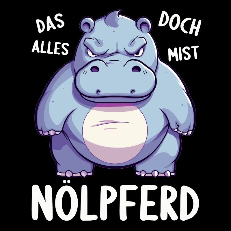 Nilpferd Hippo meckern Meckerer Nölpferd