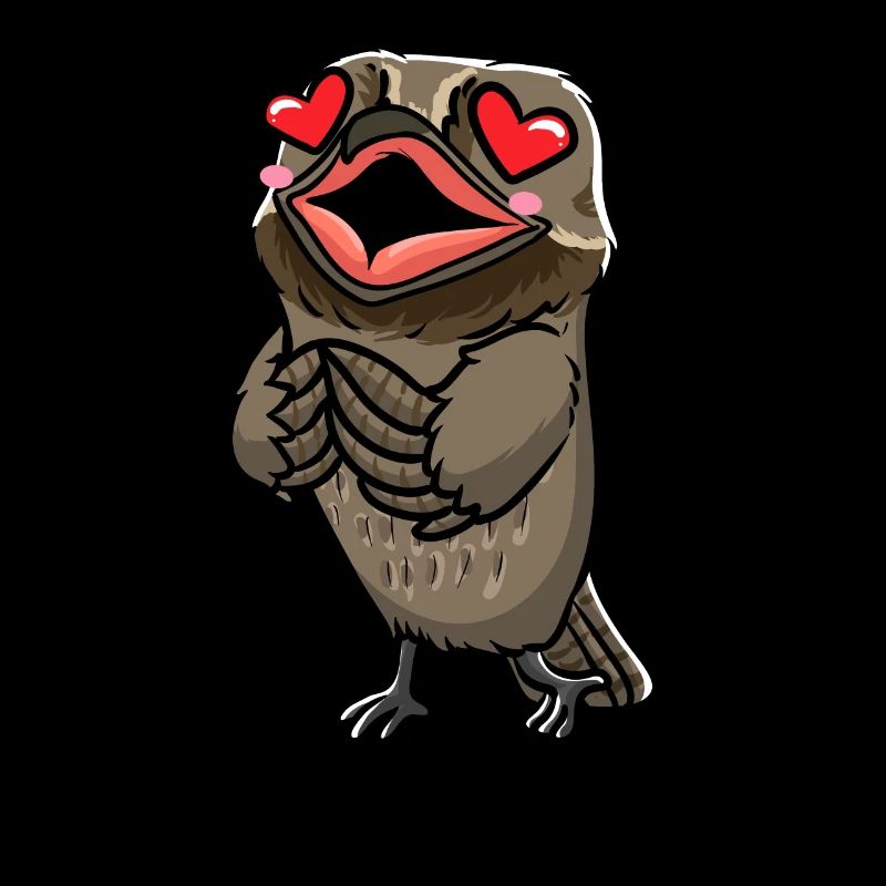 Tagschläfer Vogel Kawaii Emoticon