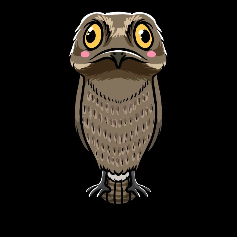 Tagschläfer Vogel Kawaii Emoticon