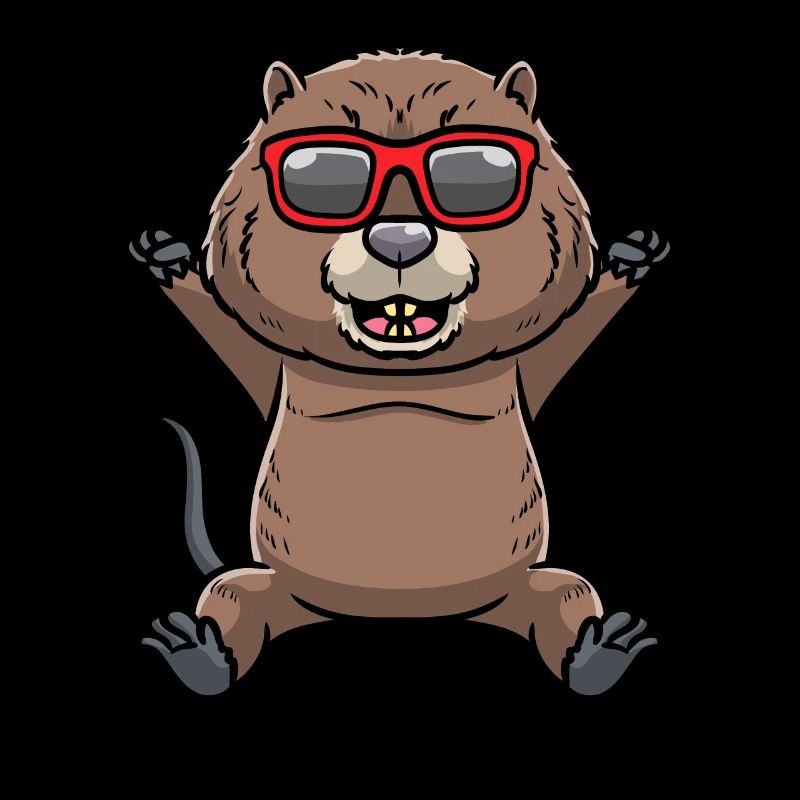Dancing muskrat rodent