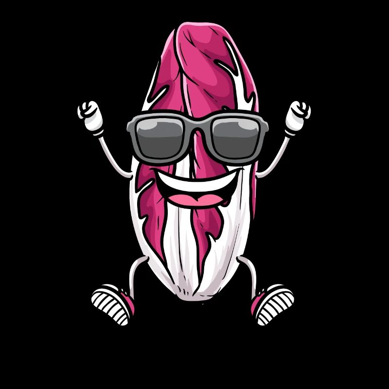 Dancing radicchio with sunglasses Radicchios