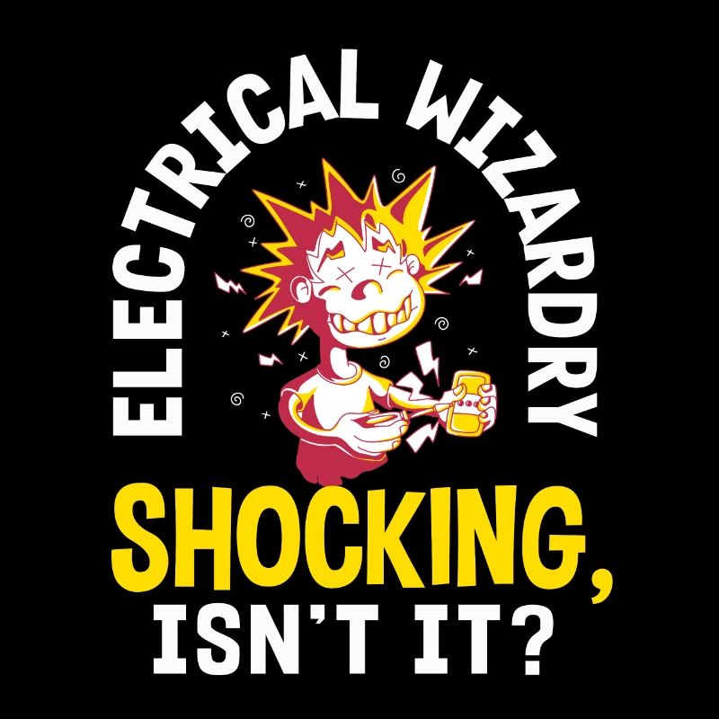 Electrical Wizardry Shocking Humor Electrician