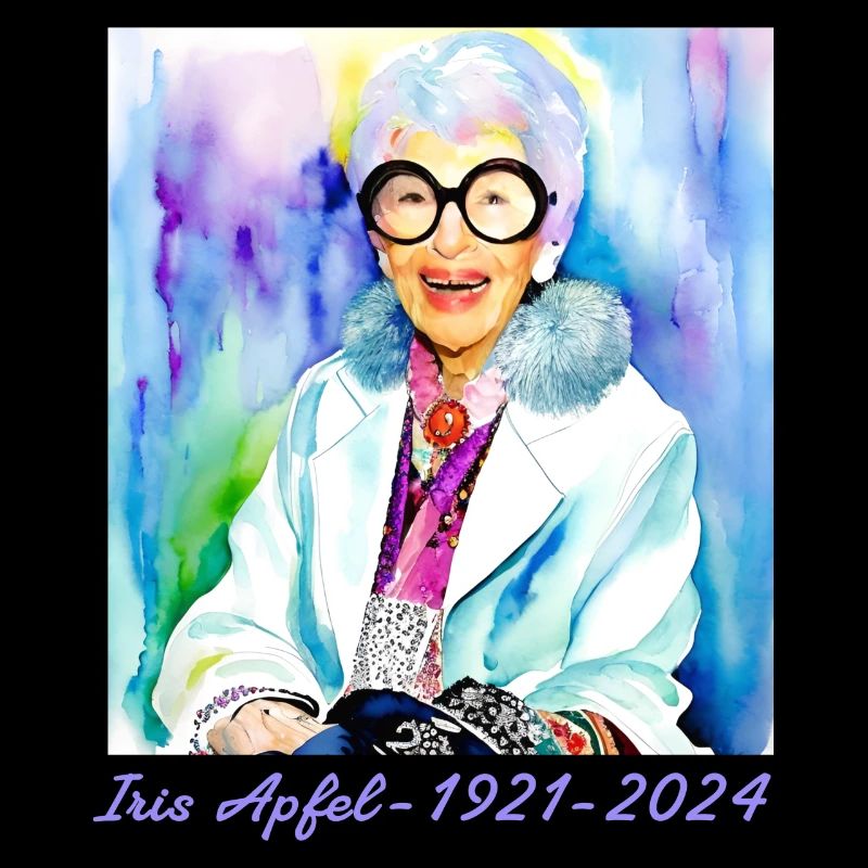 Iris Apple, coloré, graffiti, illustration, aquarelle