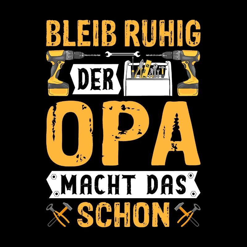 Opa Handwerker Geburtstag Spruch Shirt