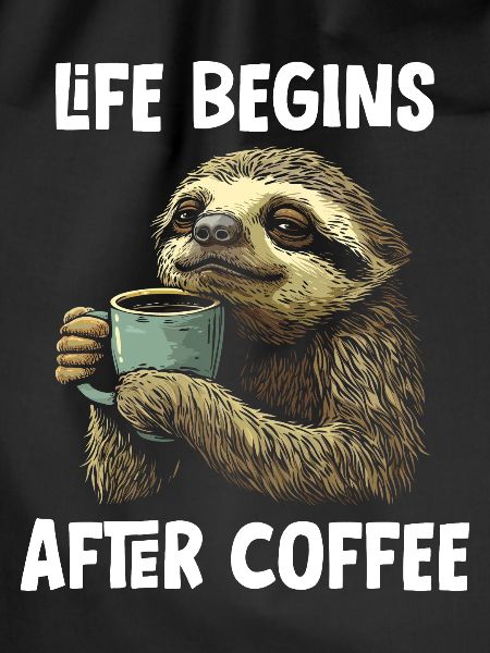 Faultier Kaffee Lustig Geschenk