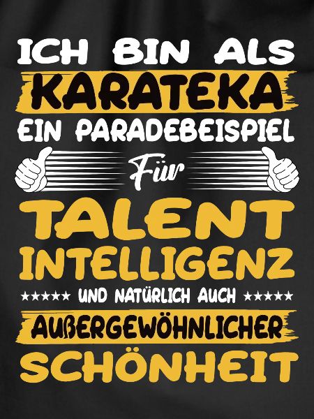 Karateka ein Paradebeispiel Karate