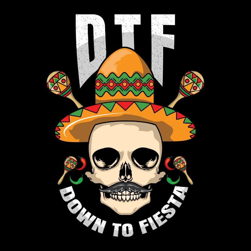Fiesta Cinco De Mayo Muertos Taco Sombrero