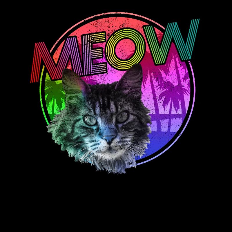 Cat Retro Funny Gift