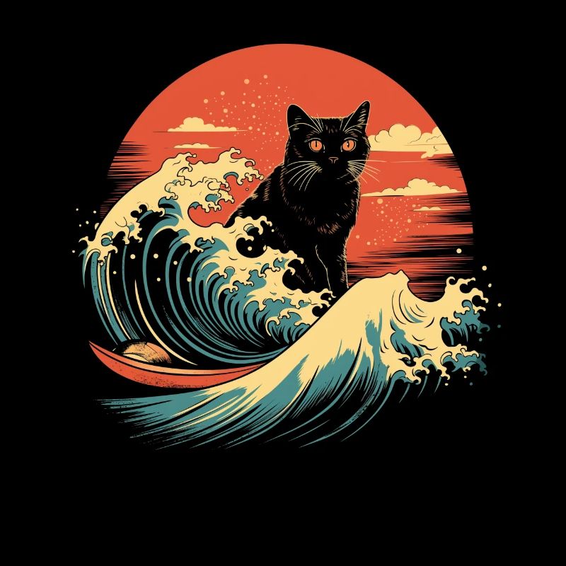 Cat Japanese Wave Gift