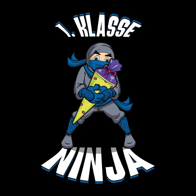1st Grade Ninja with School Cone Enrollment